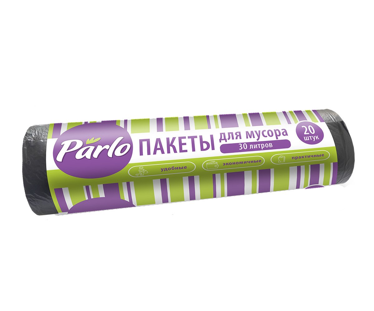 Parlo Пакеты для мусора 30 литров, 20 штук