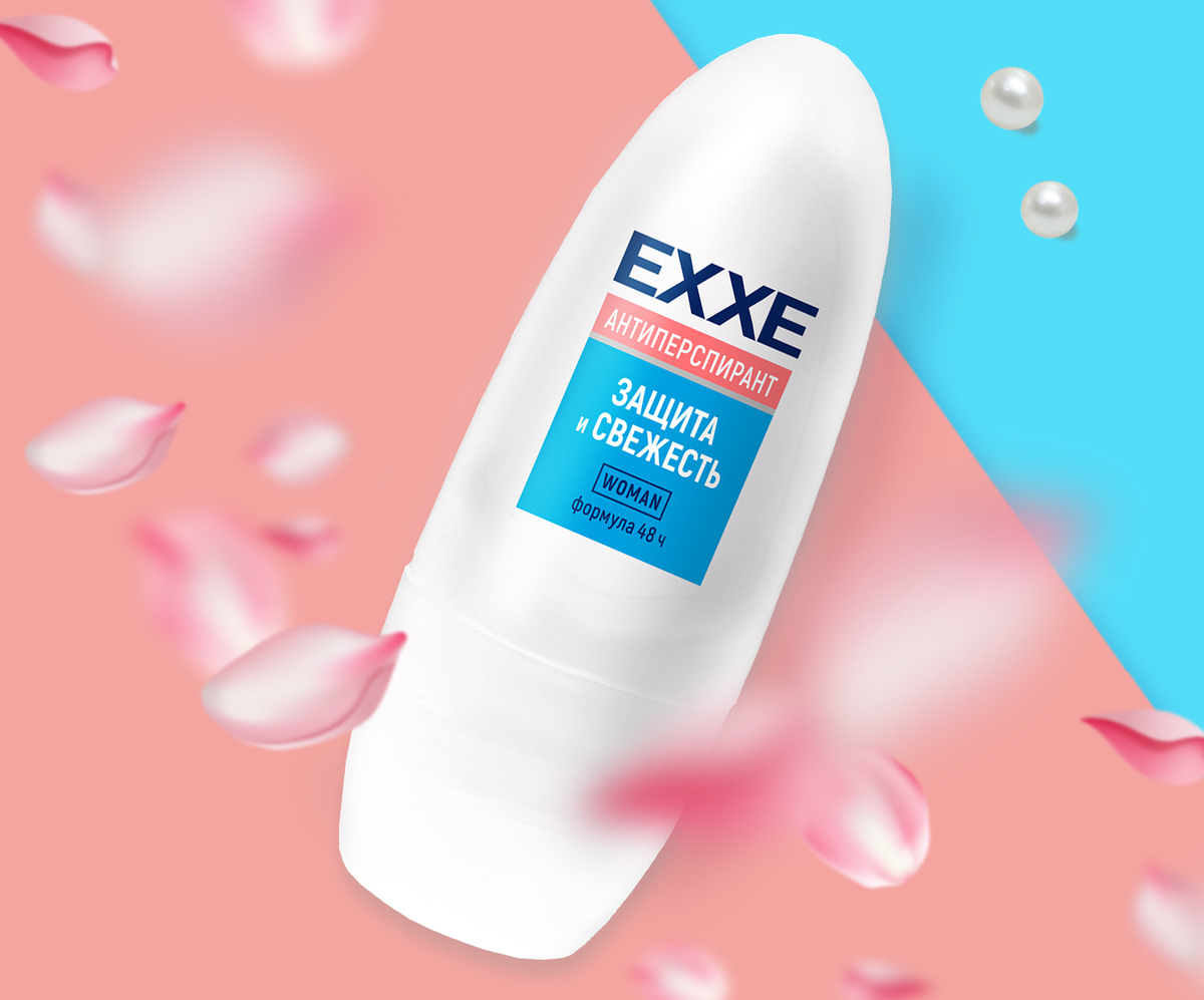 Женский антиперспирант EXXE Защита и свежесть 50 мл (ролик)